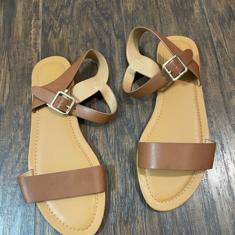 Brown Strappy Sandals